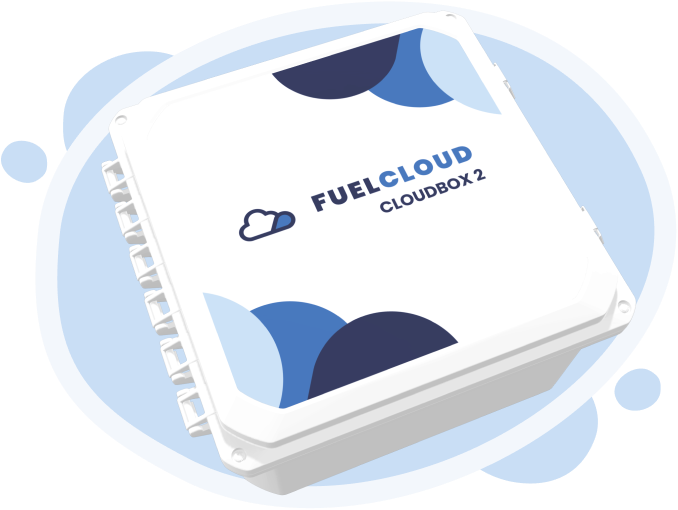 A wireframe of the FuelCloud CloudBox